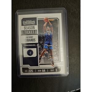 Anthony Edwards 2023-24 Panini Contenders #62 - Season Ticket - Timberwolves